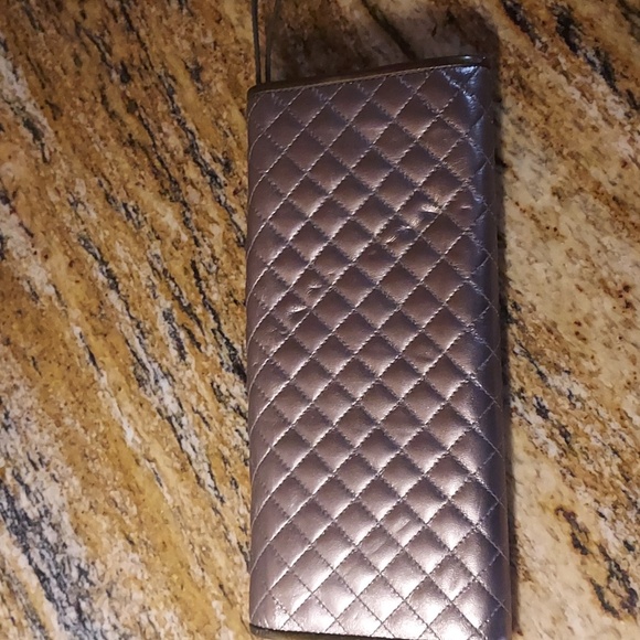 Saks Fifth Avenue Bronze Wristlet/Cluch Bag. - Picture 4 of 8